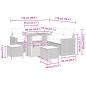 Preview: Gartensofa-set 8 pcs Beige Poly-Rattan
