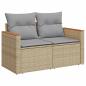 Preview: Gartensofa-set 8 pcs Beige Poly-Rattan