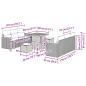 Preview: 9-teiliges Garten-Sofa-Set mit Kissen Beige Poly Rattan, 3-teiliges Garten-Ess-Set mit Kissen Beige Poly Rattan