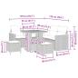 Preview: Gartensofa-set 8 pcs Schwarz Poly-Rattan