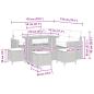 Preview: Gartensofa-set 9 pcs Schwarz Poly-Rattan