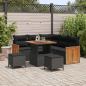 Preview: ARDEBO.de - Gartensofa-set 8 stk. 8-Sitzanzahl Schwarz