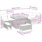 Preview: Gartensofa-set mit Kissen 9 pcs Schwarz und Creme