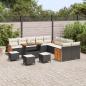 Preview: Gartensofa-set 14 Stk. 14-Sitzanzahl Schwarz und Creme