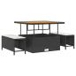Preview: Gartensofa-set 14 Stk. 14-Sitzanzahl Schwarz und Creme