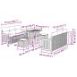 Preview: 9-teiliges Garten-Sofaset mit Kissen Grau Poly-Rattan Akazie, 2-Sitzer Garten-Sofa mit Kissen Grau Poly-Rattan, 3-teiliges Garten-Ess-Set mit Kissen Grau Poly-Rattan Akazie