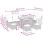 Preview: Gartensofa-set mit Kissen 10 pcs Schwarz und Creme