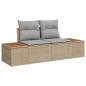 Preview: Gartensofa-set mit Kissen 12 pcs Beige und Hellgrau