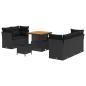 Preview: Gartensofa-set 8 Stk. 5-Sitzanzahl Schwarz Poly-Rattan