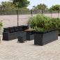 Preview: Gartensofa-set 12 stk. 12-Sitzanzahl Schwarz Poly-Rattan