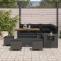 Preview: Gartensofa-set 10 Stk. 7-Sitzanzahl Schwarz Poly-Rattan