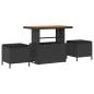 Preview: Gartensofa-set 11 stk. Schwarz Poly-Rattan