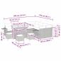 Preview: Gartensofa-set mit Kissen 13 pcs Beige und Hellgrau Poly-Rattan