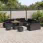 Preview: Gartensofa-set 13 Stk. Schwarz Poly-Rattan