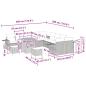 Preview: Gartensofa-set mit Kissen mit Speicher 13 pcs Beige Poly-Rattan