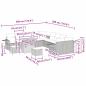 Preview: Gartensofa-set mit Kissen mit Speicher 13 pcs Beige Poly-Rattan