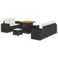 Preview: Gartensofa-set 8 stk. 8-Sitzanzahl Schwarz und Creme