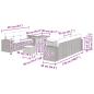 Preview: Gartensofa-set mit Kissen 10 pcs Beige und Hellgrau Poly Rattan