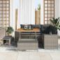 Preview: Gartensofa-set 8 stk. 7-Sitzanzahl Grau Poly-Rattan
