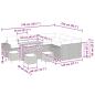 Preview: Garten-Sofa-Set mit Kissen mit Kissen 13 pcs Beige und Hellgrau