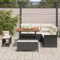 Preview: 8-teiliges Garten Sofa Set mit Kissen Schwarz Poly Rattan Akazie, 2-Sitzer Garten Sofa mit Stauraum & Kissen Schwarz Poly Rattan, 3-teiliges Garten Essset mit Kissen Schwarz Poly Rattan Akazie