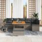 Preview: Garten-Sofa-Set 9 stk. 8-Sitzanzahl Grau