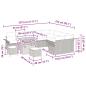 Preview: Garten-Sofa-Set mit Kissen mit Kissen 12 pcs Beige und Hellgrau