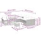 Preview: Garten-Sofa-Set 13 stk. 12-Sitzanzahl Beige und Creme