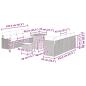 Preview: Garten-Sofa-Set mit Kissen 11 pcs Beige und Hellgrau