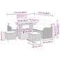 Preview: Garten-Sofa-Set mit Kissen mit Kissen 8 pcs Beige und Hellgrau