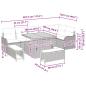 Preview: Garten-Sofa-Set mit Kissen 9 pcs Beige und Hellgrau