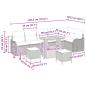Preview: Garten-Sofa-Set mit Kissen 9 pcs Beige und Hellgrau