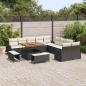 Preview: 13-teiliges Garten-Sofa-Set mit Kissen Schwarz Poly-Rattan Akazie, 2-Sitzer Garten-Sofa mit Stauraum & Kissen Schwarz Poly-Rattan, 3-teiliges Garten-Dining-Set mit Kissen Schwarz Poly-Rattan Akazie