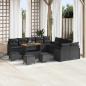 Preview: ARDEBO.de - Garten-Sofa-Set 14 Stk. 13-Sitzanzahl Schwarz