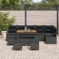 Preview: 10-teiliges Garten-Sofaset mit Kissen Schwarz Poly-Rattan Akazie, 2-Sitzer Garten-Sofa mit Stauraum & Kissen Schwarz Poly-Rattan, 4-teiliges Garten-Dining-Set mit Kissen Schwarz Poly-Rattan Akazie