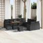 Preview: ARDEBO.de - Garten-Sofa-Set 13 stk. 12-Sitzanzahl Schwarz
