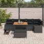Preview: Gartensofa-set 9 stk. 7-Sitzanzahl Schwarz Poly Rattan