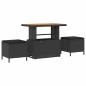 Preview: Gartensofa-set 12 Stk. 7-Sitzanzahl Schwarz Poly Rattan