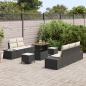Preview: Gartensofa-set 8 stk. 7-Sitzanzahl Schwarz Poly Rattan