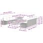 Preview: Gartensofa-set mit Kissen Beige 90 x 55 x 71 cm Poly Rattan