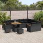 Preview: Gartensofa-set 12 stk. 9-Sitzanzahl Schwarz Poly Rattan