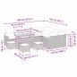 Preview: Gartensofa-set mit Kissen mit Speicher 13 pcs Beige Poly Rattan