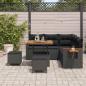 Preview: Gartensofa-set 9 Stk. 8-Sitzanzahl Schwarz Poly-Rattan