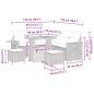 Preview: Gartensofa-set mit Kissen 9 pcs Beige und Hellgrau Poly-Rattan