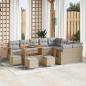 Preview: ARDEBO.de - Gartensofa-set 14 Stk. 10-Sitzanzahl Beige und Hellgrau
