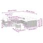 Preview: Gartensofa-set 17 stk. 10-Sitzanzahl Beige und Creme