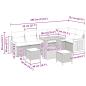 Preview: Gartensofa-set mit Kissen 11 pcs Beige und Hellgrau Poly-Rattan