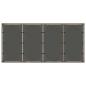 Preview: 9-teiliges Garten Essset Grau Poly Rattan, Stapelbare Gartenstühle mit Polstern 2 Stück Grau Poly Rattan