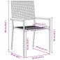 Preview: Garten Essgruppe 5 pcs Grau und Braun Poly-Rattan