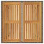 Preview: 5-teiliges Garten Essset Graues Poly Rattan Akazie, Stapelbare Gartenstühle mit Kissen 2 Stück Graues Poly Rattan